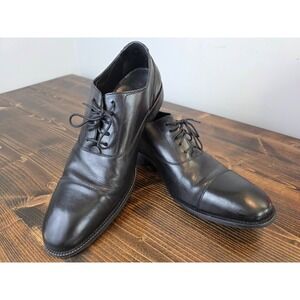COLE HAAN Casual Dress Shoes Black Leather Lace Up Oxfords Size 11 M 206801